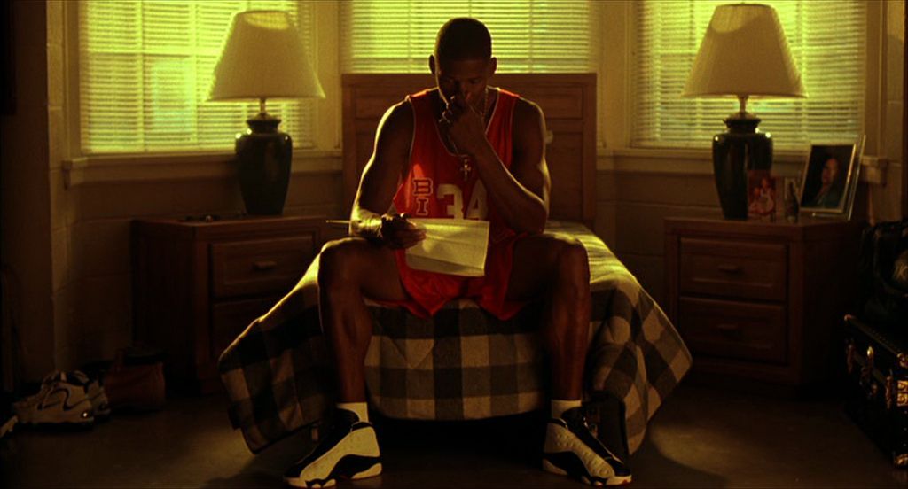 He Got Game: Ray Allen’s Jesus sits on his bed and prepares a speech