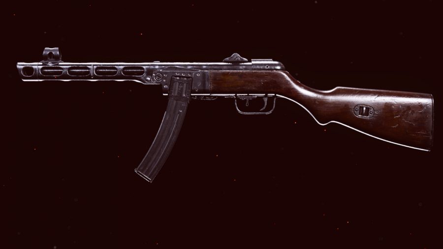 The PPSh SMG in Call of Duty Warzone's preview menu