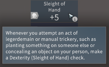 Solasta Sleight of Hand at Level 1