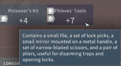 Solasta Thieves' Tools at Level 1