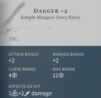 Solasta Dagger +2