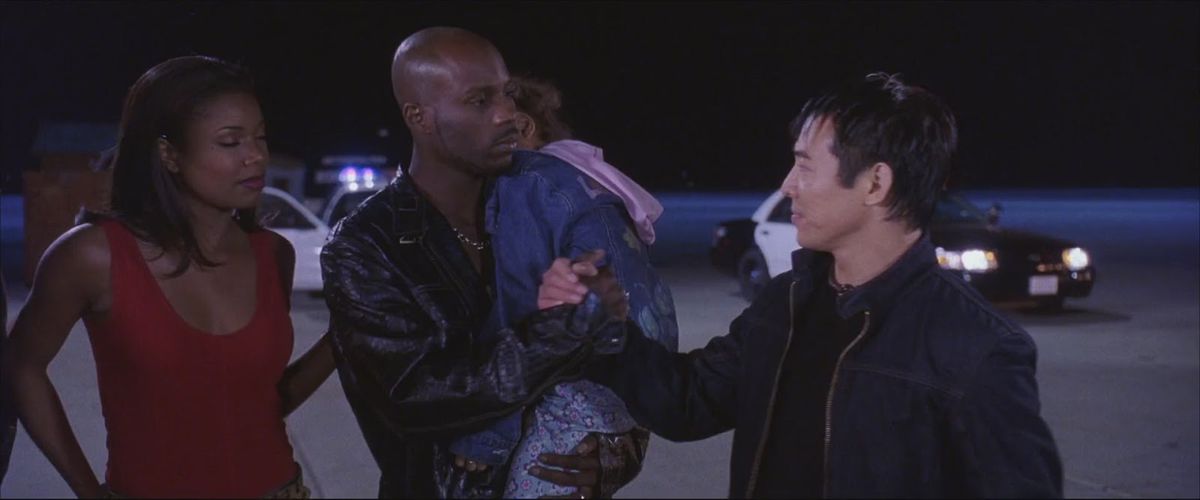 DMX and Jet Li shake hands in Cradle 2 the Grave