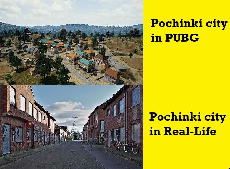 PUBG Mobile Real Places - Pochinki in Real-Life
