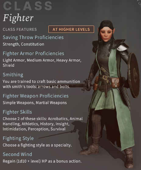 Solasta Fighter Class