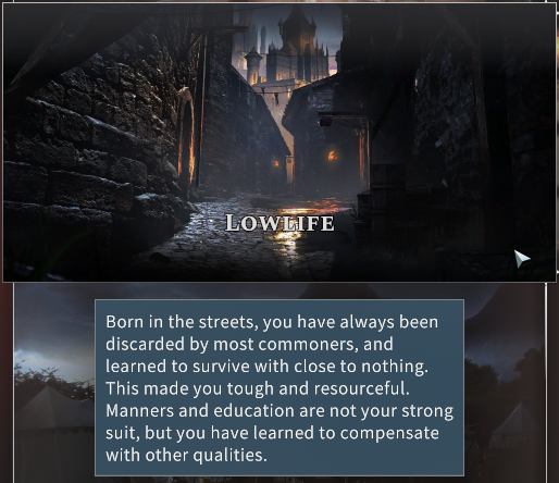 Solasta Lowlife Background