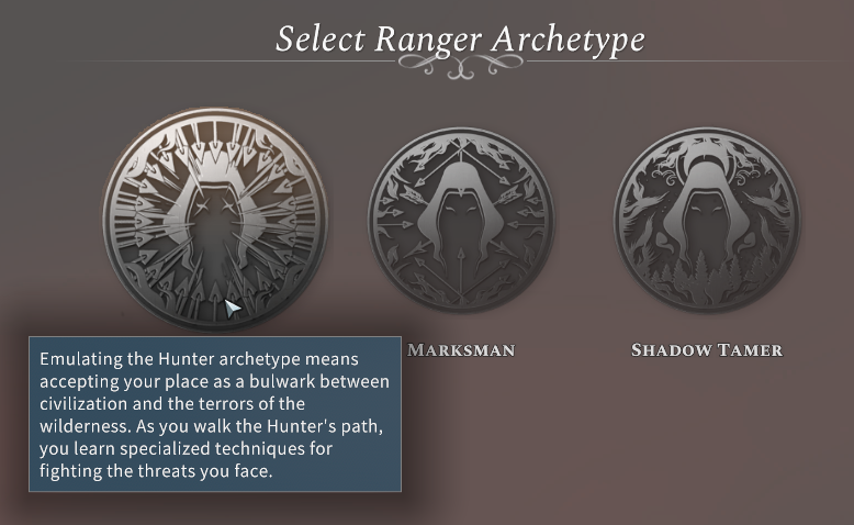 Solasta Hunter Ranger Archetype