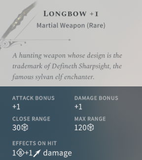 Solasta Longbow +1