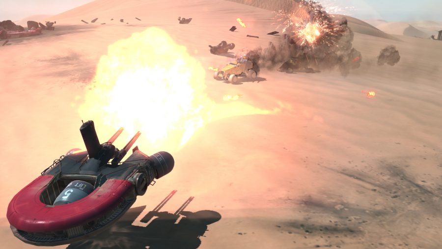 turret defending in one of the best strategy games, Homeworld: Deserts of Kharak