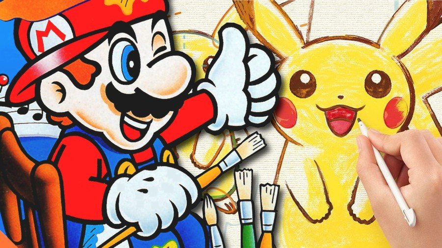 Pokemon Art Academy Mario Paint