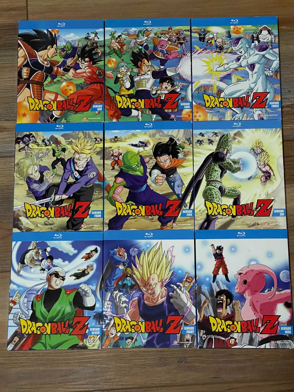 The complete Blu-ray set of Dragonball Z