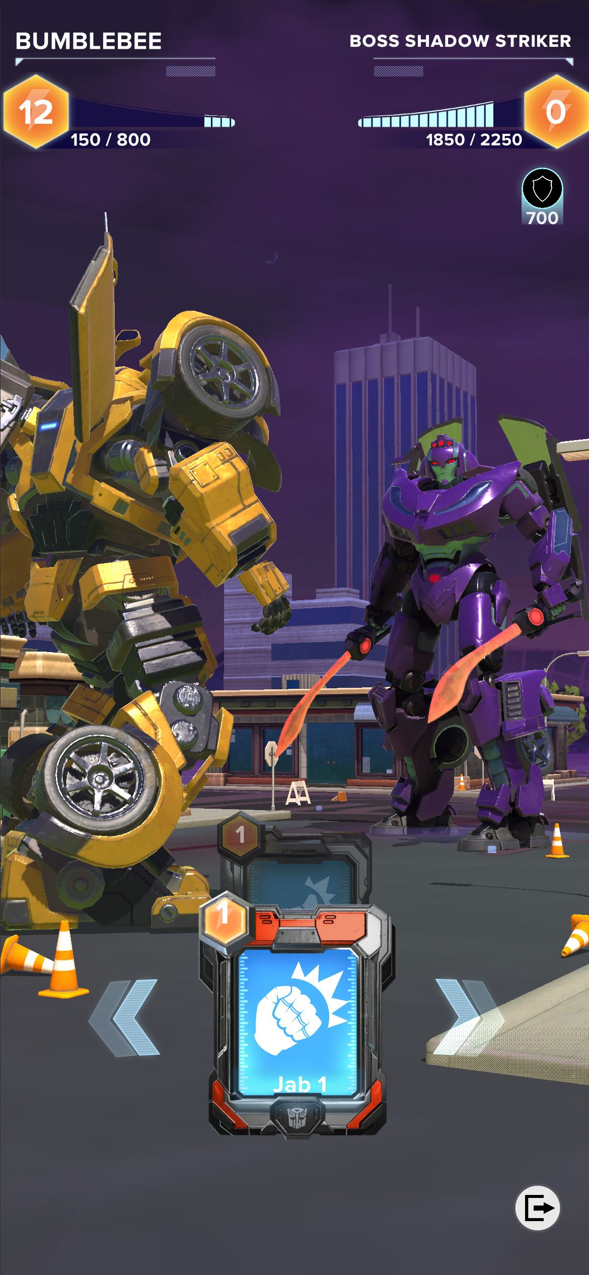 Bumblebee battles a Decepticon in Transformers: Heavy Metal