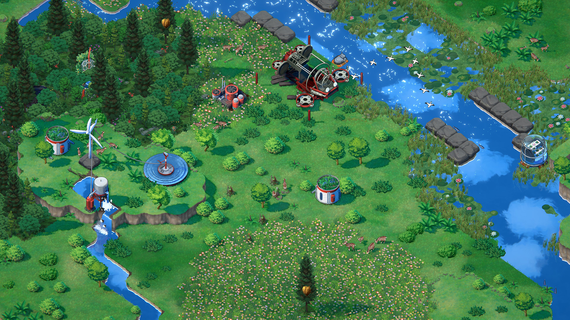 Terra Nil is a “reverse city builder” where you restore an ecosystem