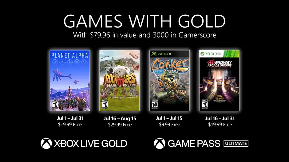 Games with Gold July 2024