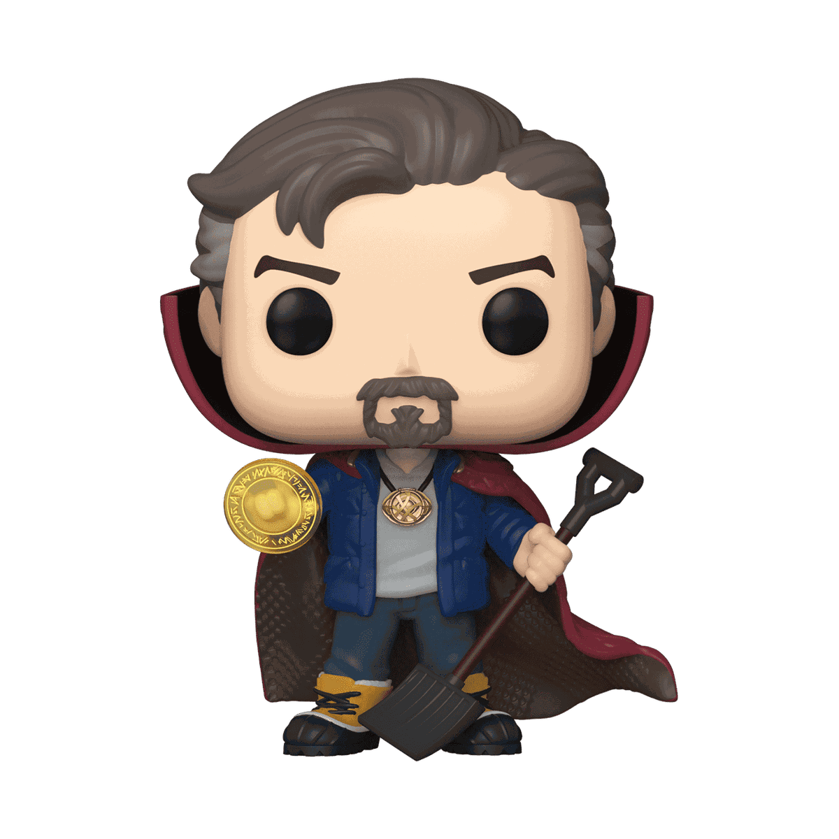 A Funko Pop of Dr. Strange from Spider-Man: No Way Home