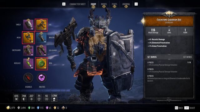 D&D Dark Alliance Legendary Equipment