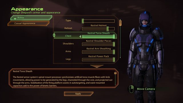 Mass Effect 2 Kestrel Armor (Vanguard)