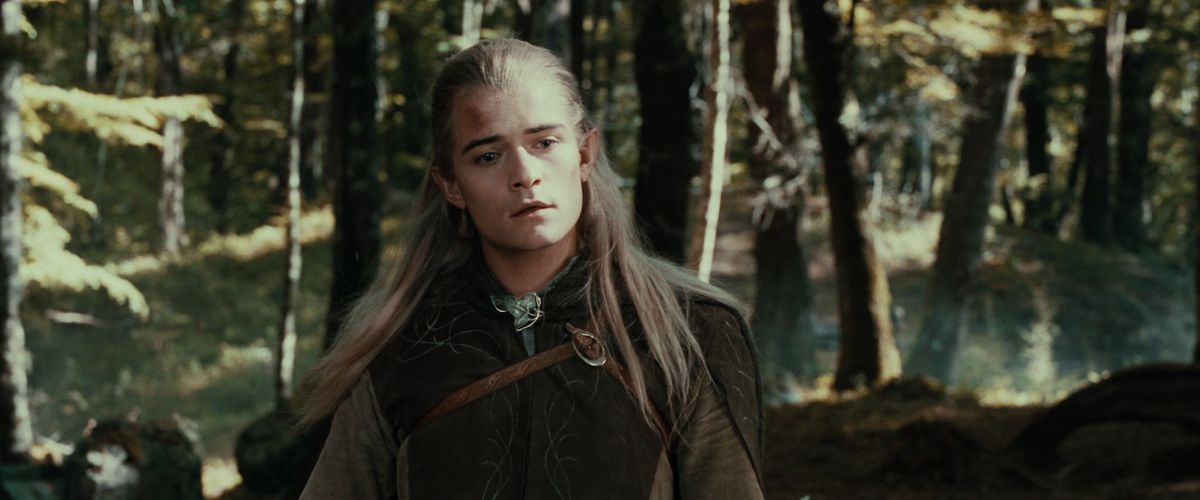 Legolas comes upon Aragorn tending to Boromir’s fatal wounds. He looks vaguely sad but mostly confused.