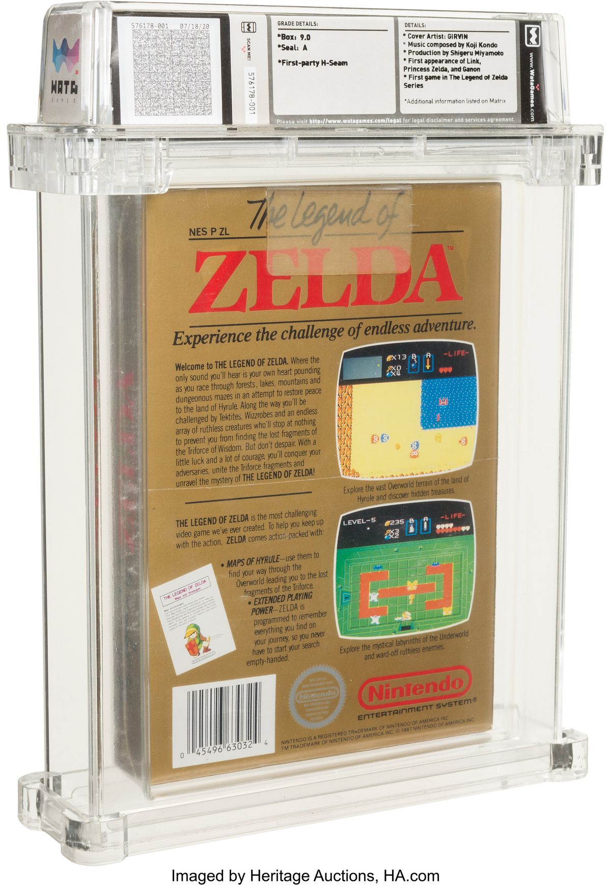 an image of a sealed Zelda cartridge 
