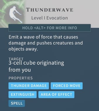 Solasta Thunderwave Spell