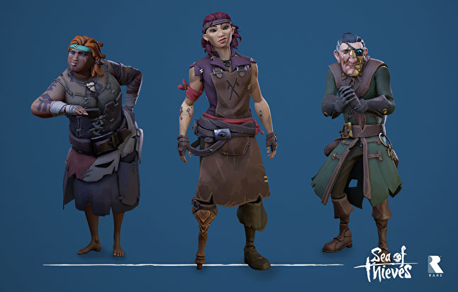 Sea of Thieves' character art by Hendrik Coppens