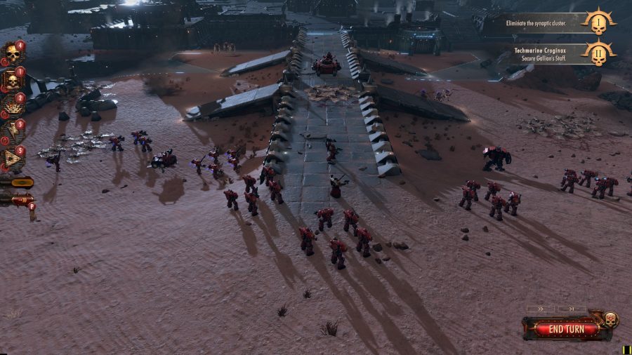 An example of a player army in strategy game warhammer 40000 battlesector