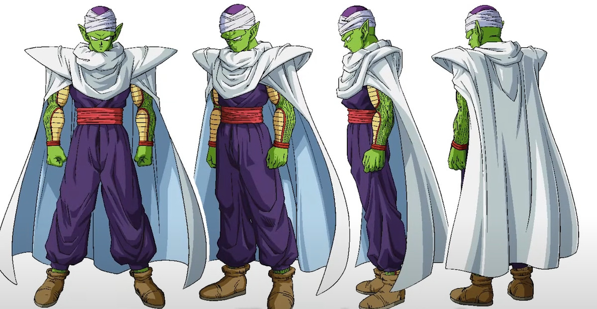 Piccolo’s new look with the cape from Dragon Ball Super: Superhero