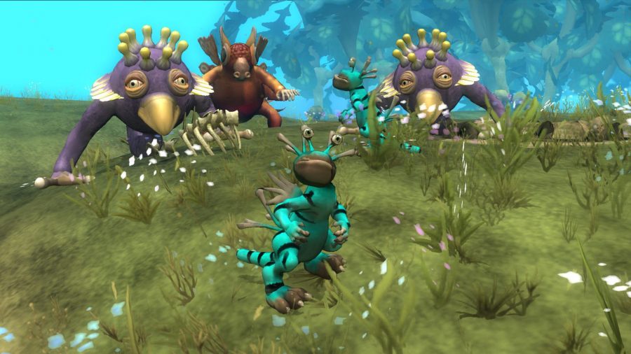 Some very curious creatures from the game Spore