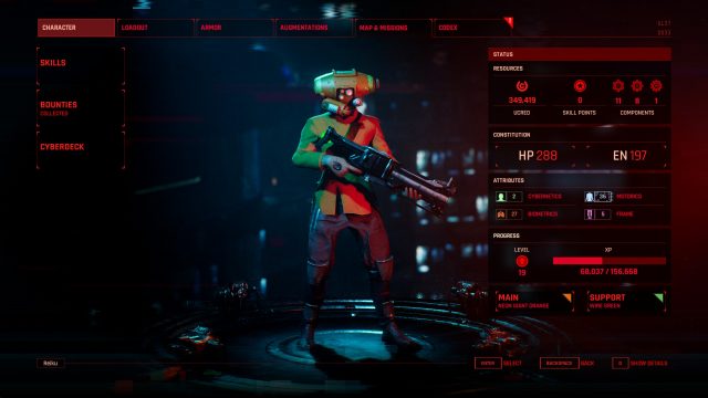 The Ascent Review Impressions Gameplay and Combat (Character UI)