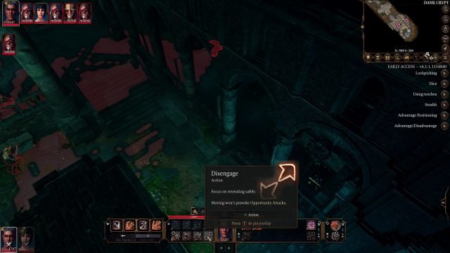Basic Actions Baldur's Gate 3 Early Access Patch 5
