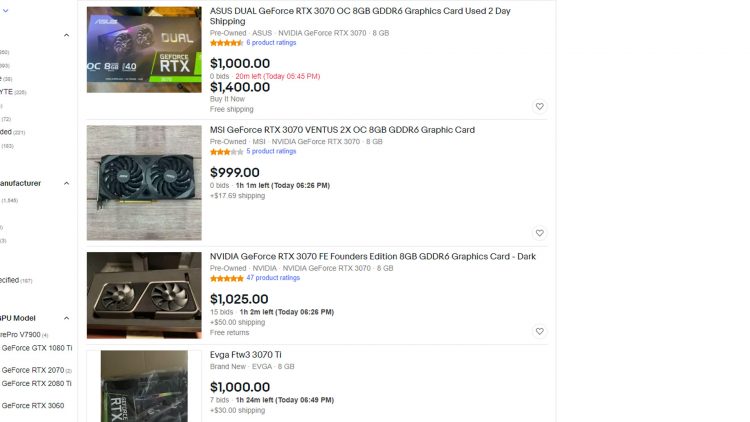 graphics card prices