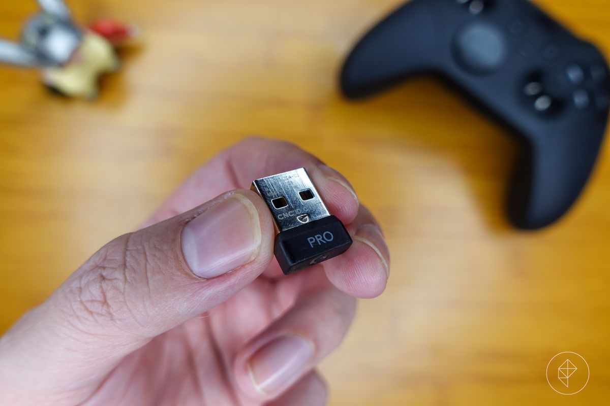 The dongle on the Logitech G Pro Wireless