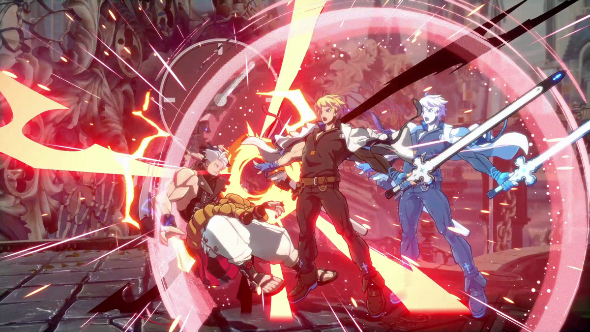 Characters face off in Guilty Gear Strive
