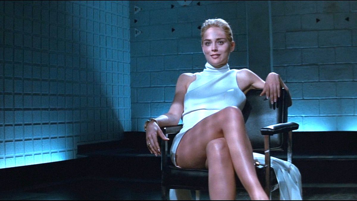 Sharon Stone as Catherine Tramell in Basic Instinct.