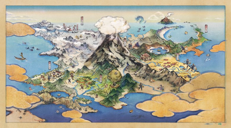 pokemon legends: arceus map