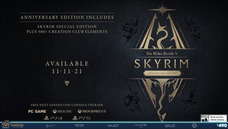 The Elder Scrolls Skyrim Anniversary Edition November Release Date Fishing