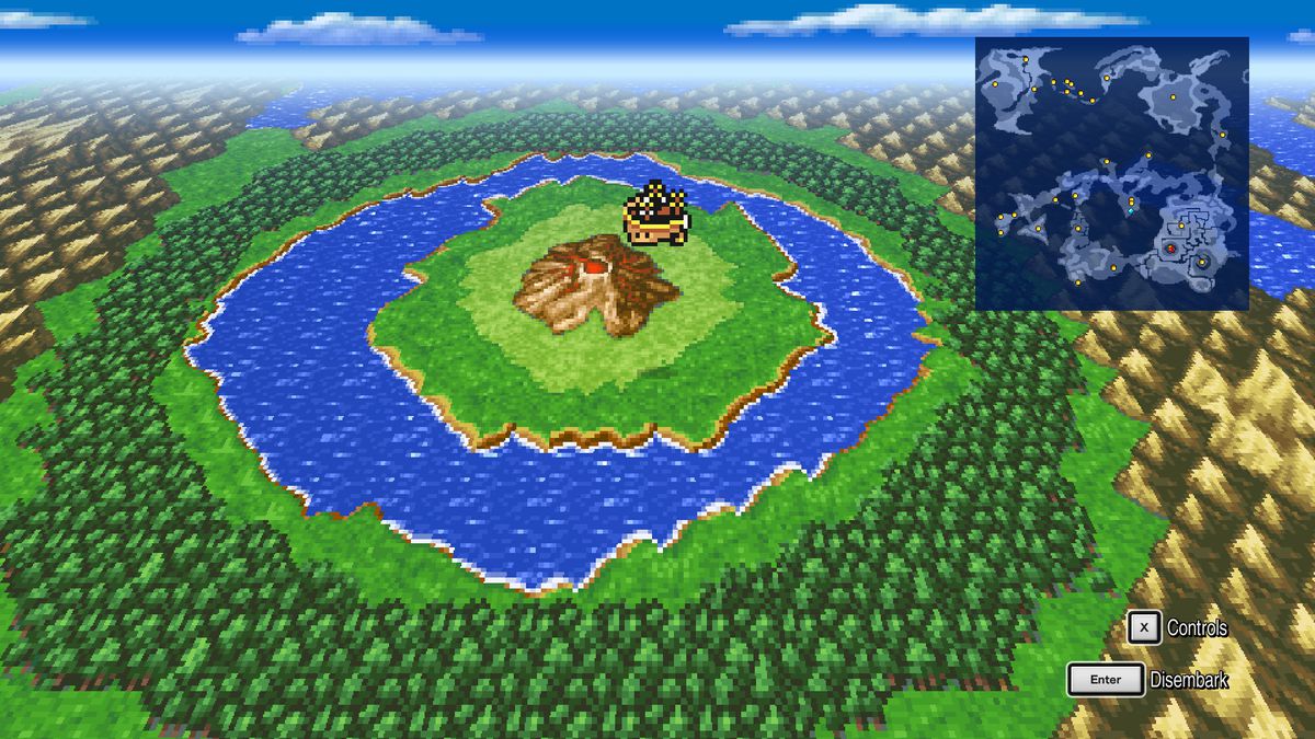 An airship in Final Fantasy 1