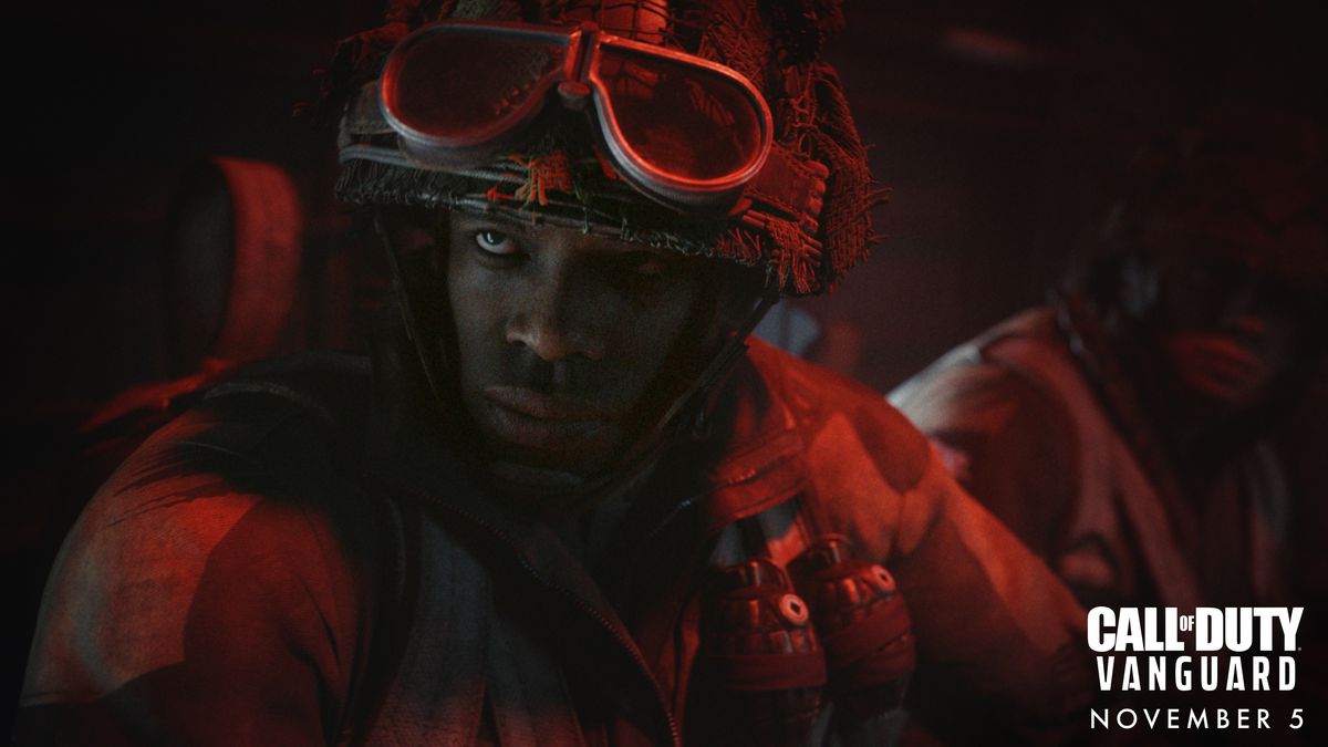 A British paratrooper in Call of Duty: Vanguard