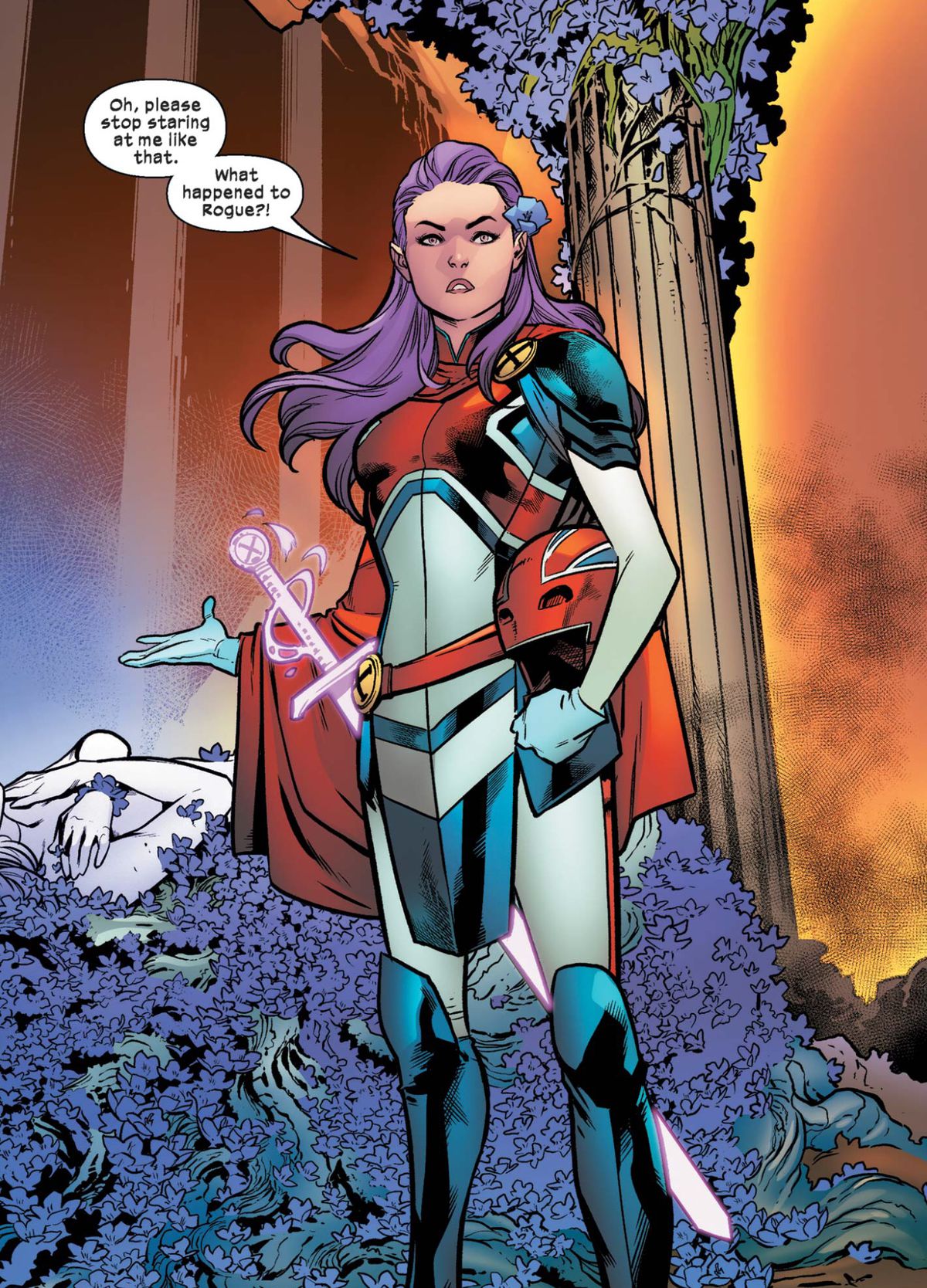 Betsy Braddock as Captain Britain in Excalibur #1 (2019).