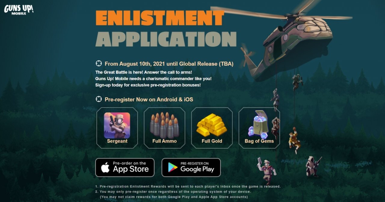 GUNS UP! Mobile is an PvP strategy game that is now up for pre