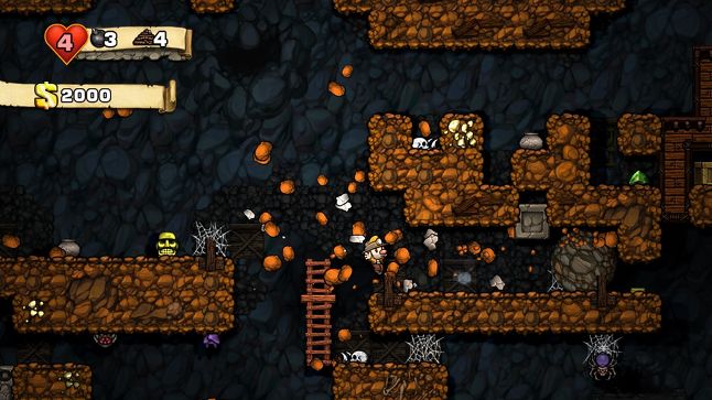 Death comes frequently in Spelunky, particularly for newcomers