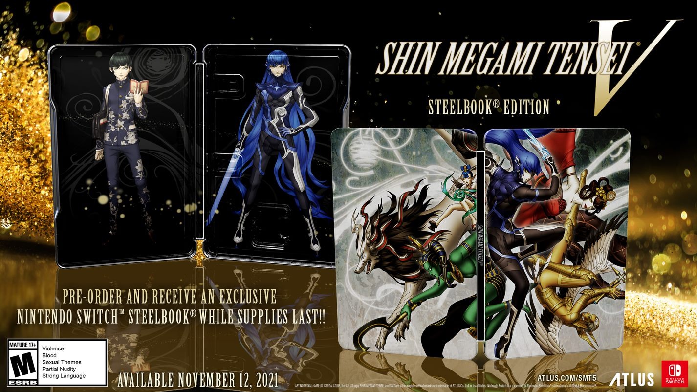 SMT V Steelbook case Shin megami Tensei V