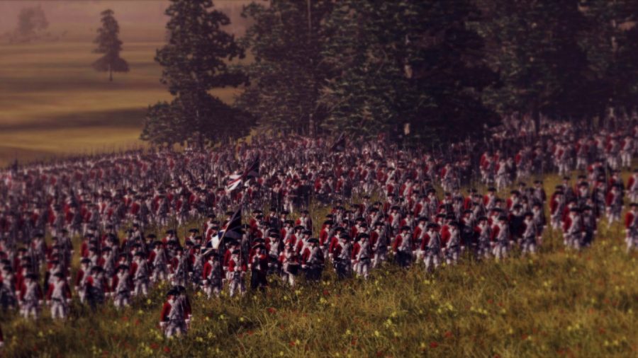 A large mass of infantry advance in empire total war