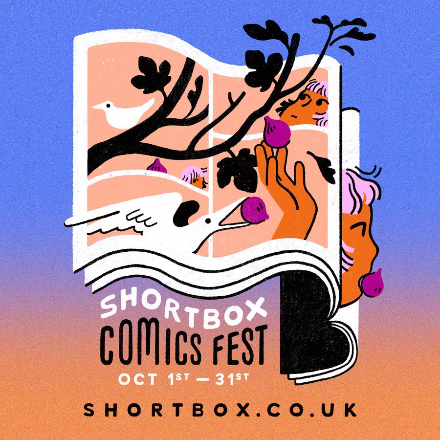 The logo for Shortbox Comics Fest. 