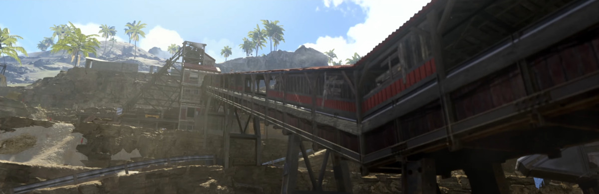 An abandoned mine from Call of Duty: Warzone’s new Pacific island map