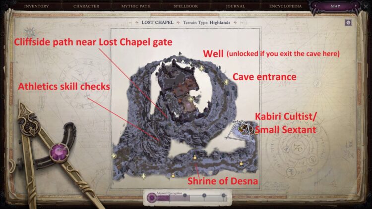 Pathfinder Wrath Of The Righteous Recruit Arueshalae Shrine Of Desna Desna Shrine Lost Chapel 1a